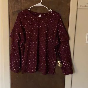 Old Navy polka dot sweatshirt